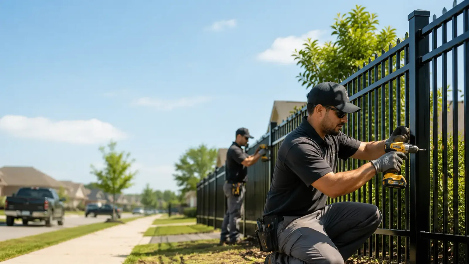 Metal Fence Installation in Mechanicsburg, IL